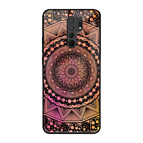 Floral Mandala Poco M2 Glass Back Cover Online