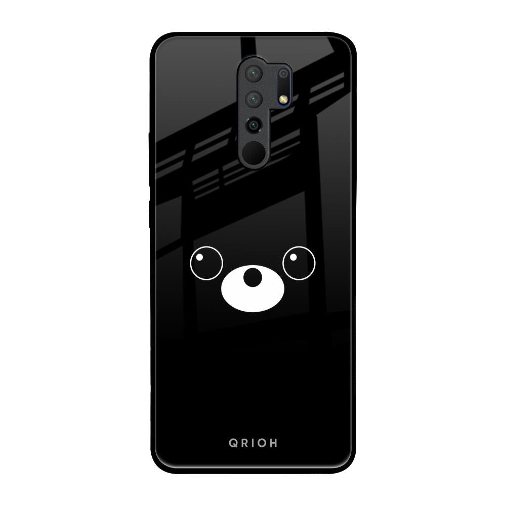 Cute Bear Poco M2 Glass Back Cover Online