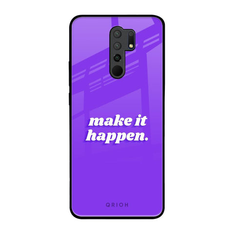 Make it Happen Poco M2 Glass Back Cover Online