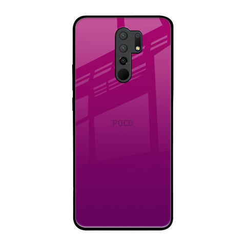 Magenta Gradient Poco M2 Glass Back Cover Online