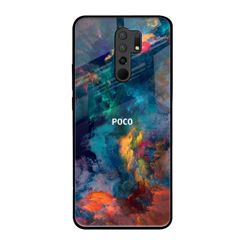 Colored Storm Poco M2 Glass Back Cover Online