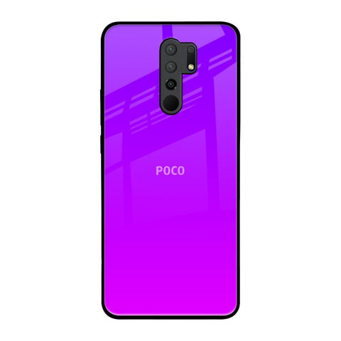 Purple Pink Poco M2 Glass Back Cover Online