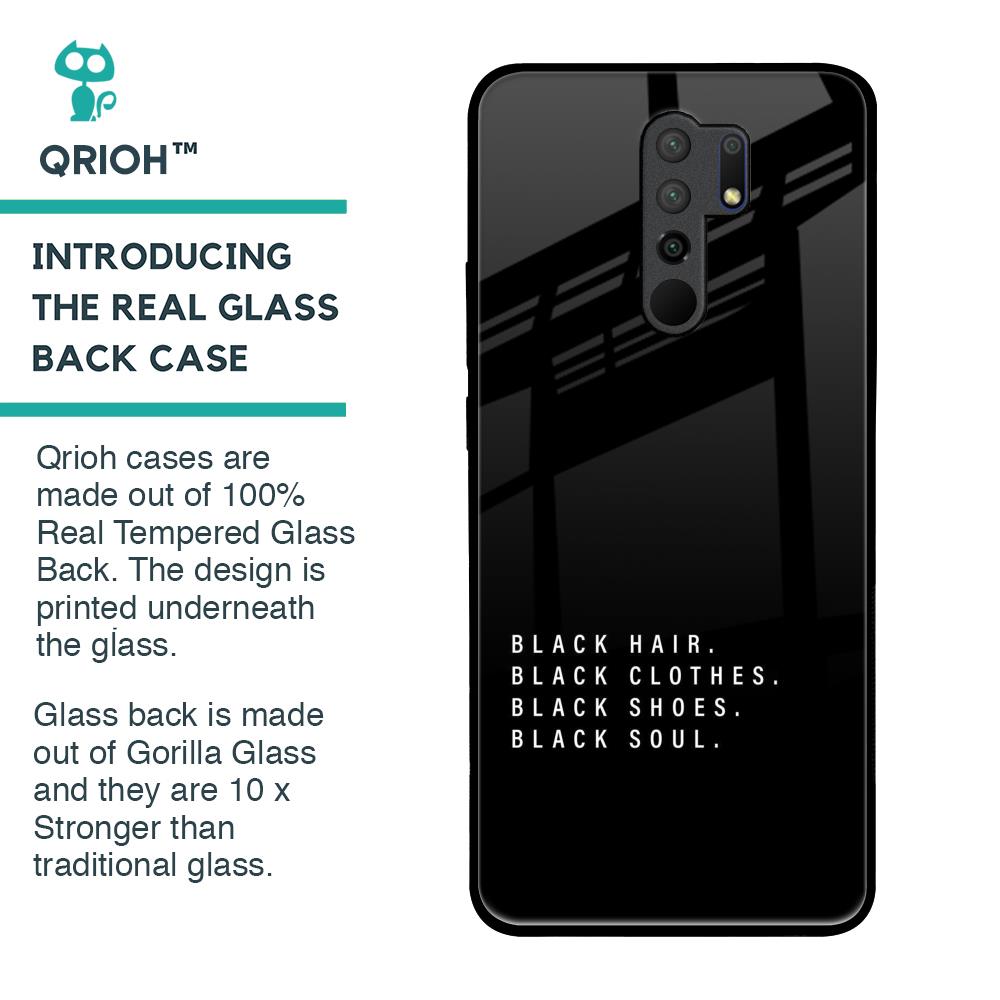 Black Soul Glass Case for Poco M2
