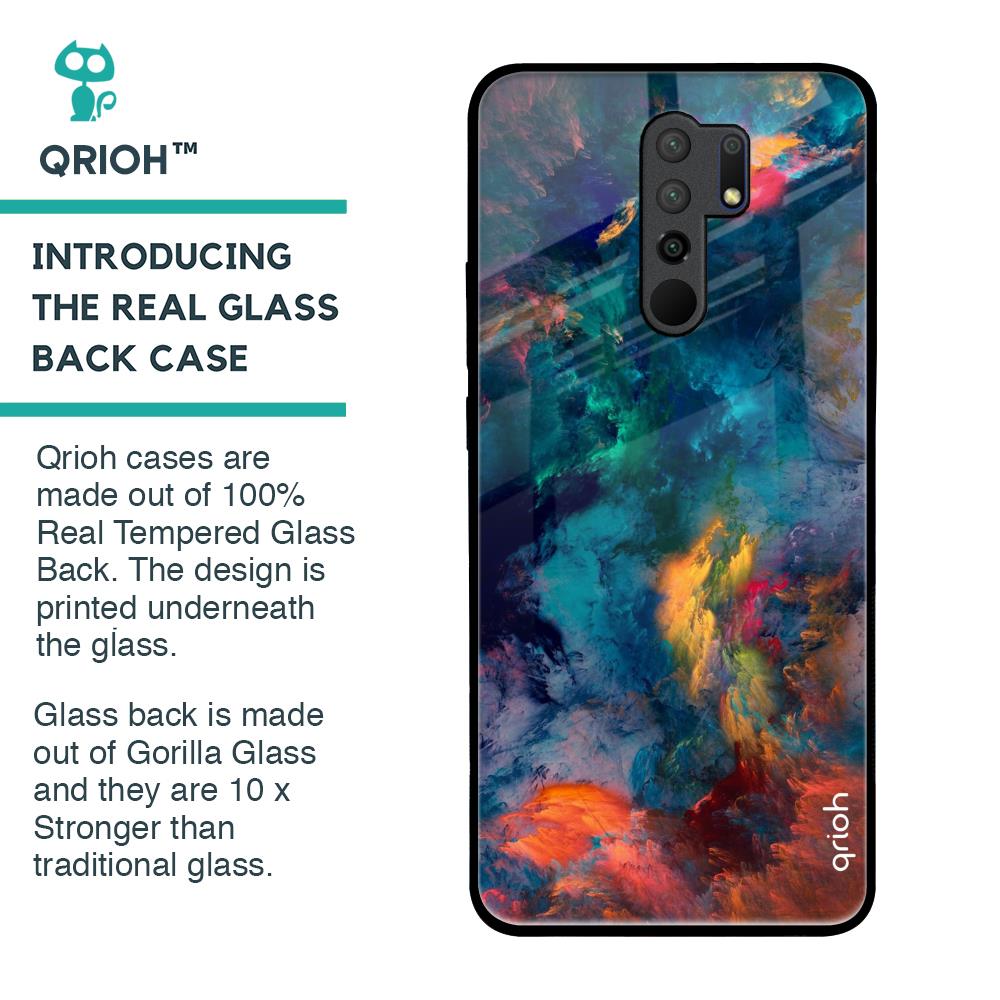 Cloudburst Glass Case for Poco M2