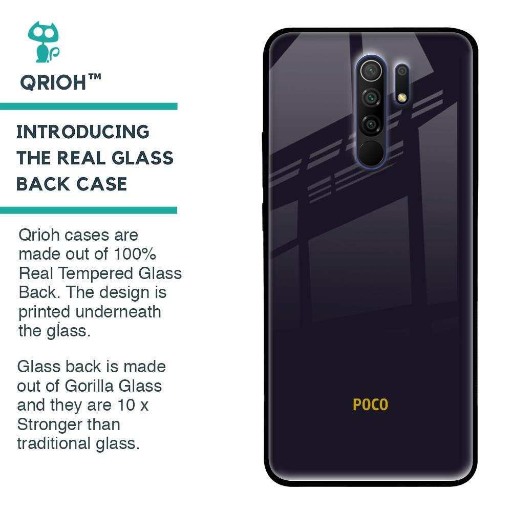 Deadlock Black Glass Case For Poco M2