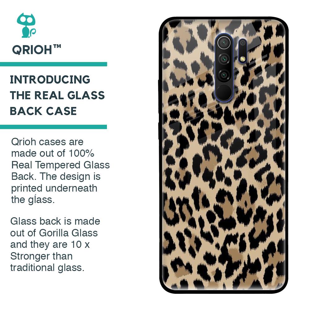 Leopard Seamless Glass Case For Poco M2