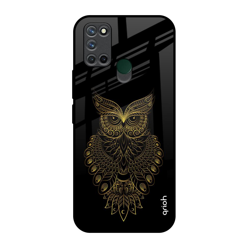 Golden Owl Realme 7i Glass Back Cover Online