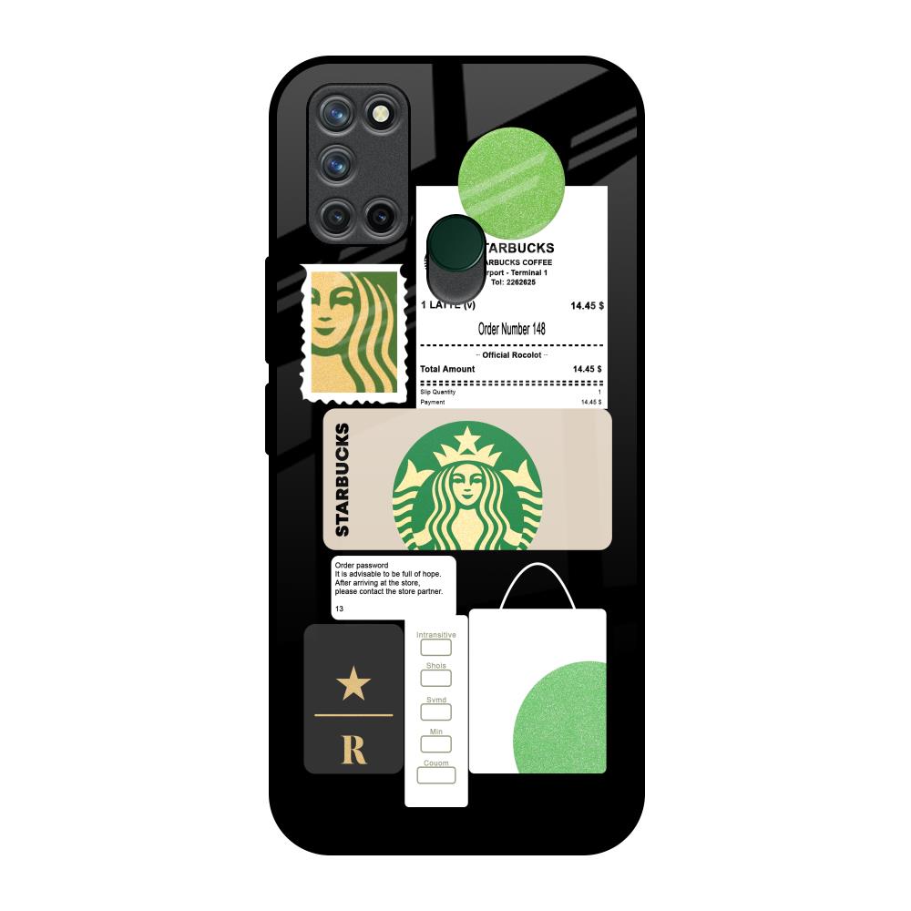 Coffee Latte Realme 7i Glass Back Cover Online