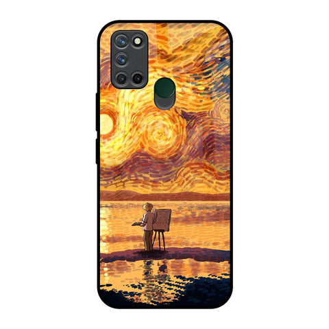 Sunset Vincent Realme 7i Glass Back Cover Online