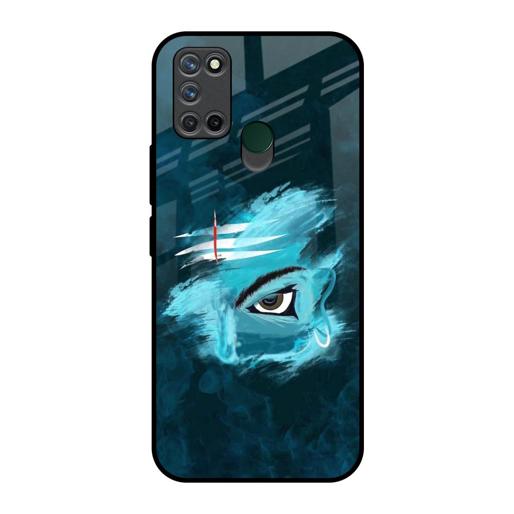 Power Of Trinetra Realme 7i Glass Back Cover Online