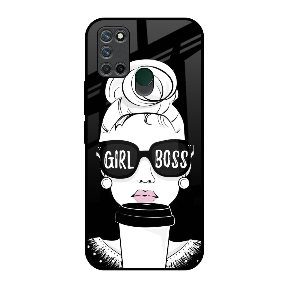 Girl Boss Realme 7i Glass Back Cover Online