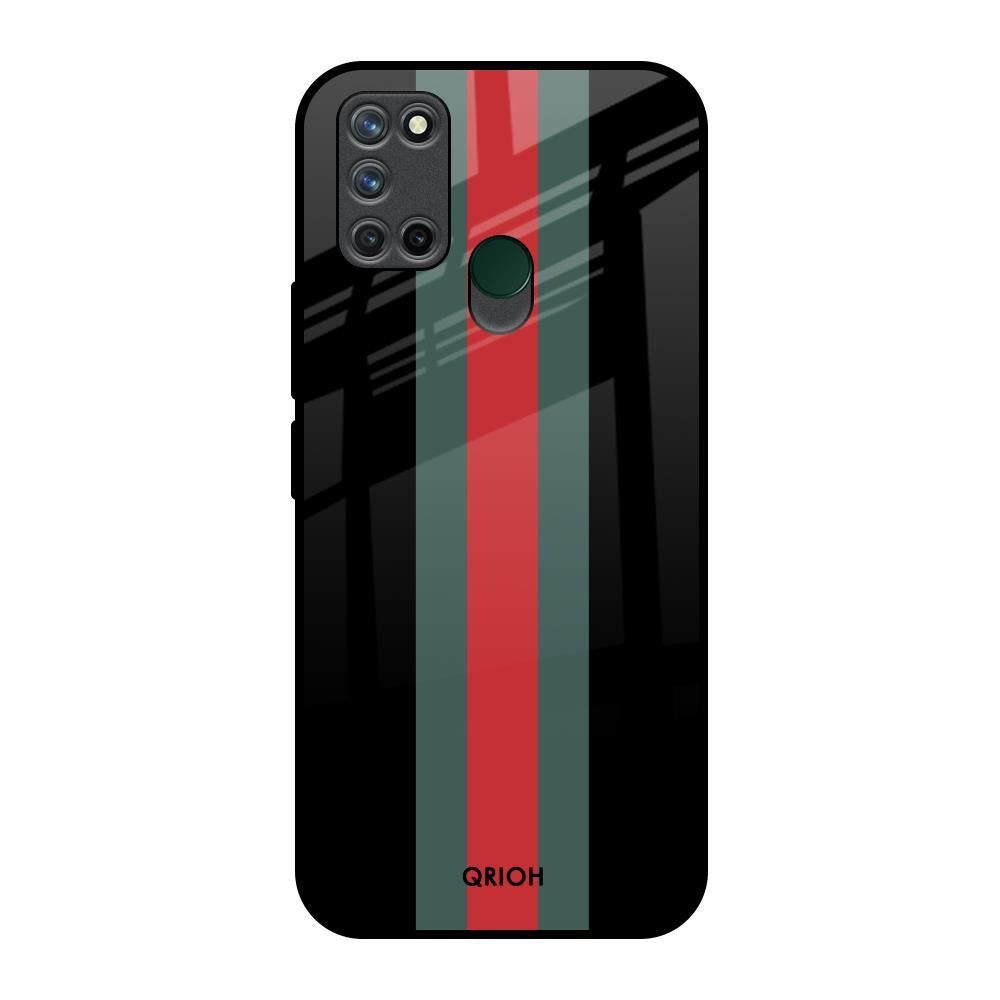 Vertical Stripes Realme 7i Glass Back Cover Online