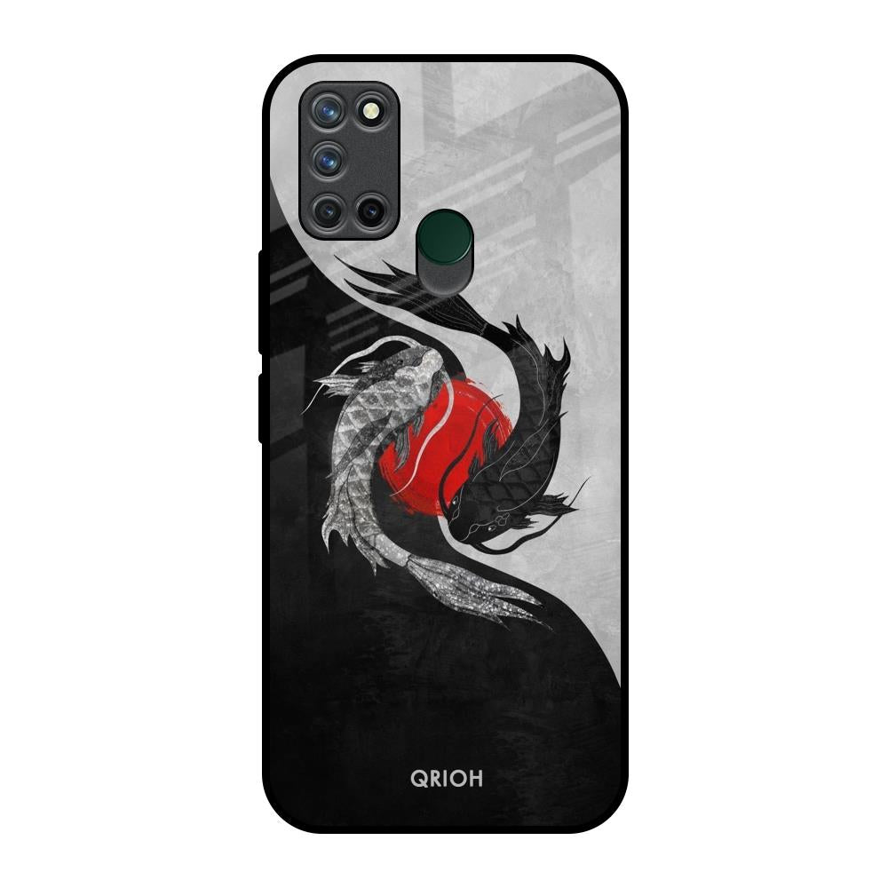 Japanese Art Realme 7i Glass Back Cover Online