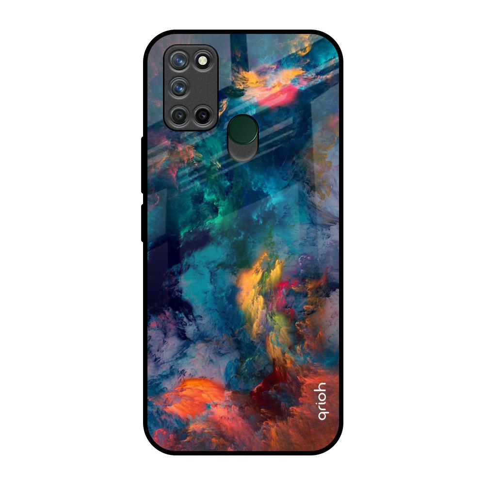 Cloudburst Realme 7i Glass Back Cover Online