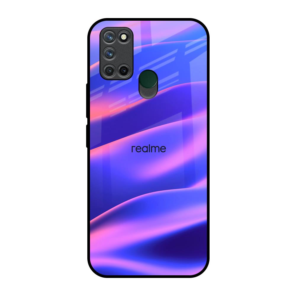 Colorful Dunes Realme 7i Glass Back Cover Online