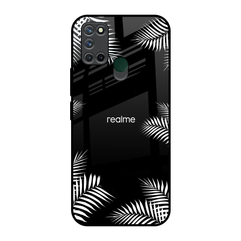 Zealand Fern Design Realme 7i Glass Back Cover Online