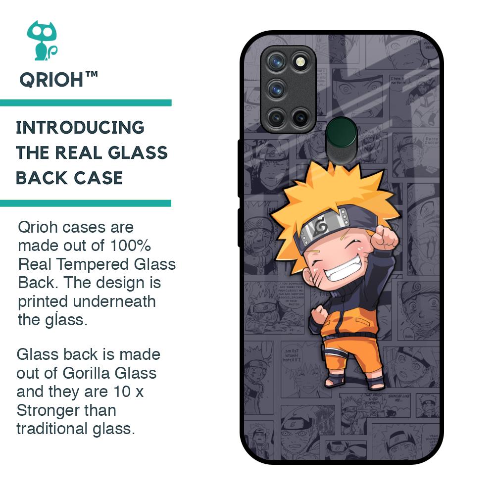 Orange Chubby Glass Case for Realme 7i