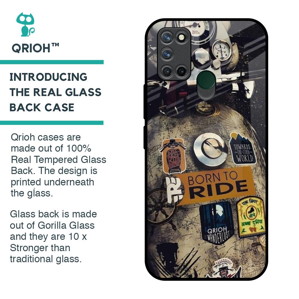 Ride Mode On Glass Case for Realme 7i