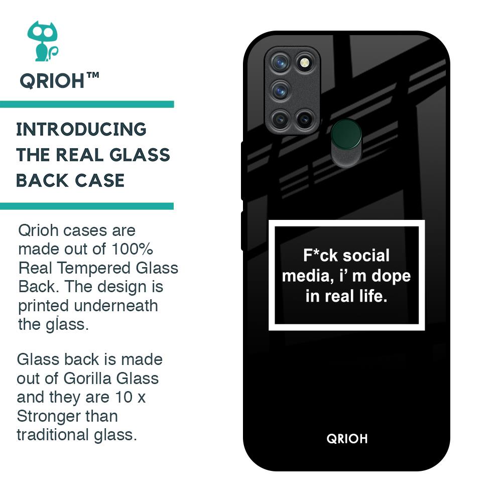 Dope In Life Glass Case for Realme 7i
