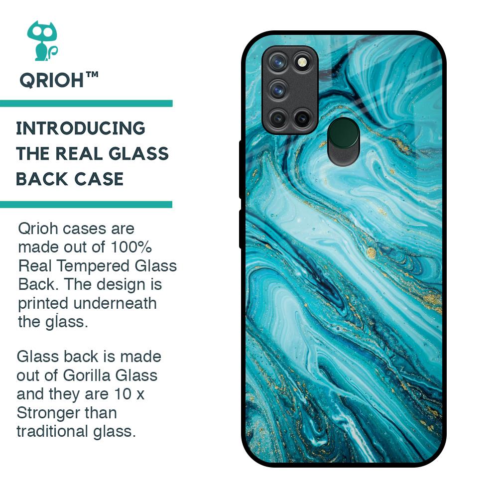 Ocean Marble Glass Case for Realme 7i