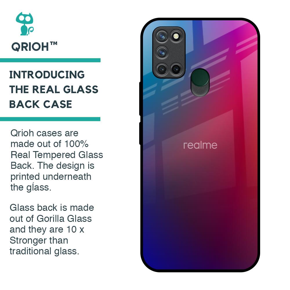 Magical Color Shade Glass Case for Realme 7i