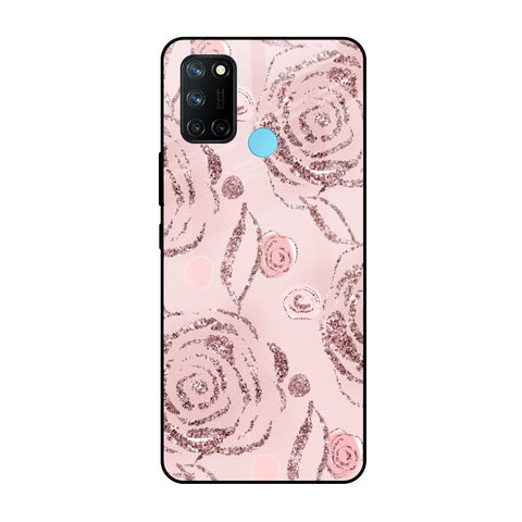 Shimmer Roses Realme 7i Glass Cases & Covers Online