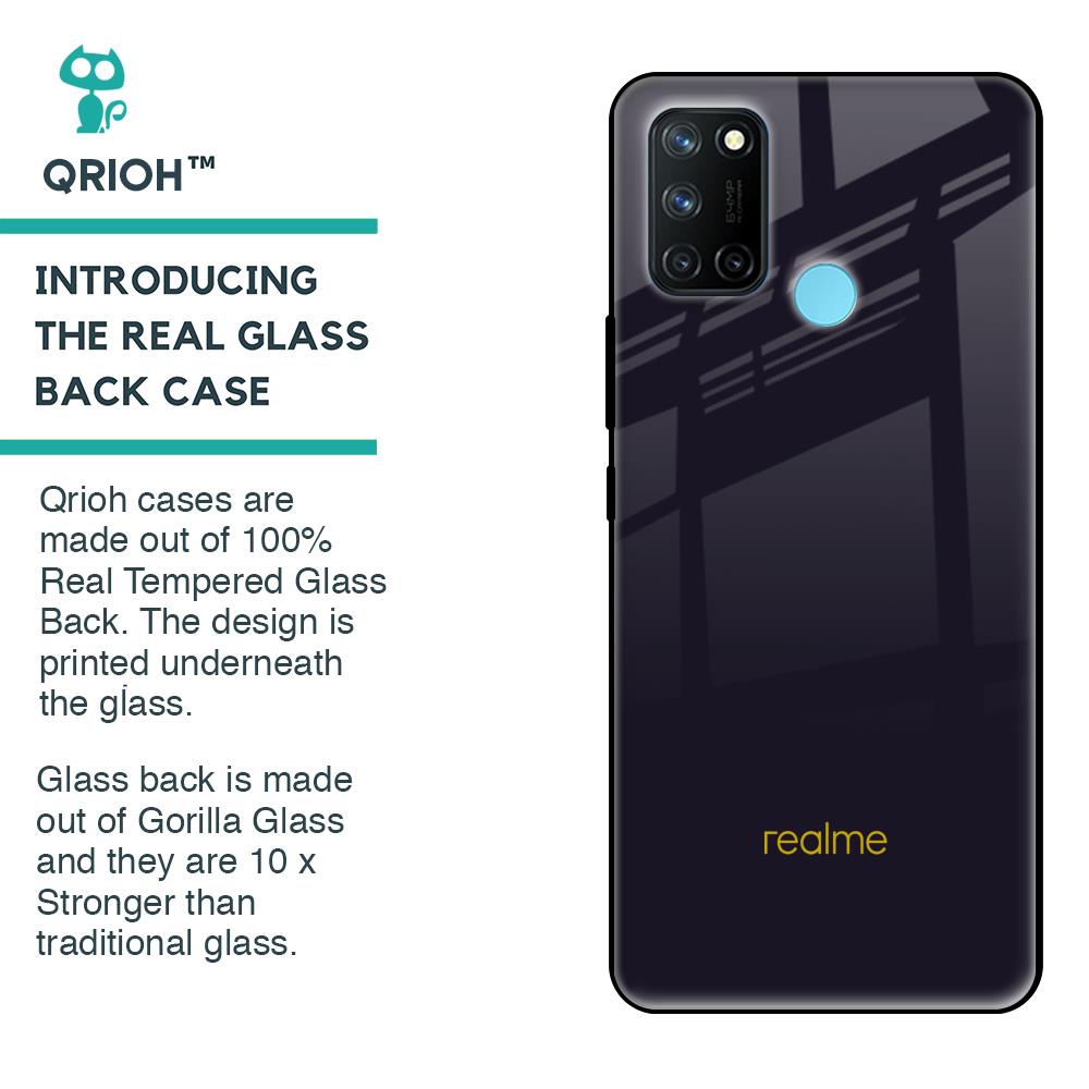 Deadlock Black Glass Case For Realme 7i