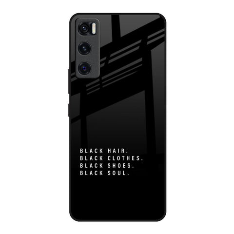 Black Soul Vivo V20 SE Glass Back Cover Online