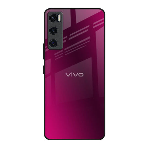 Pink Burst Vivo V20 SE Glass Back Cover Online