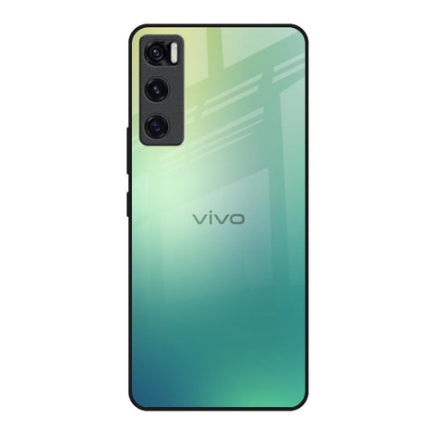 Dusty Green Vivo V20 SE Glass Back Cover Online