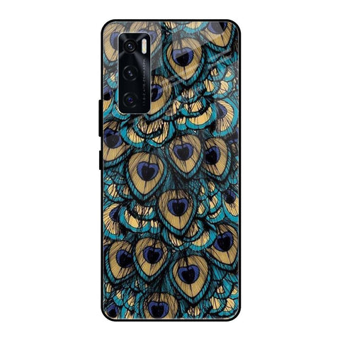 Peacock Feathers Vivo V20 SE Glass Cases & Covers Online