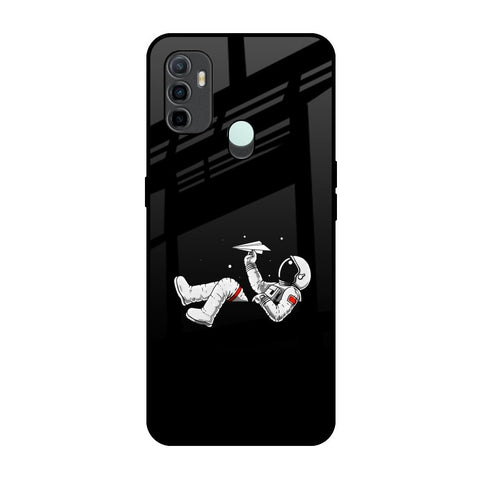 Space Traveller Oppo A33 Glass Back Cover Online