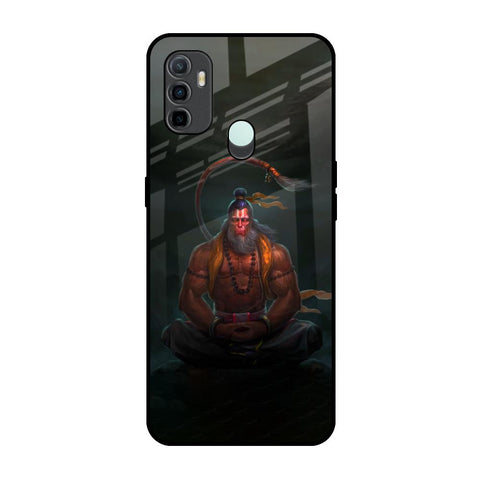 Lord Hanuman Animated Oppo A33 Glass Back Cover Online