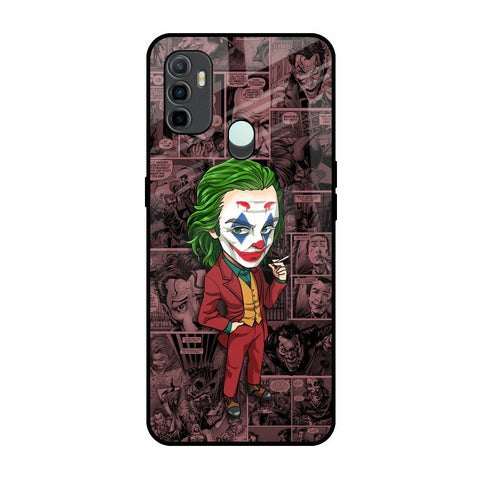 Joker Cartoon Oppo A33 Glass Back Cover Online