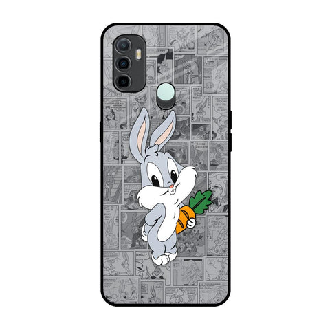Cute Baby Bunny Oppo A33 Glass Back Cover Online