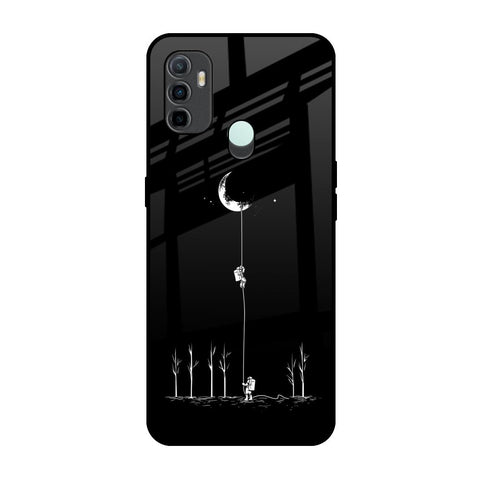 Catch the Moon Oppo A33 Glass Back Cover Online