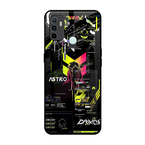 Astro Glitch Oppo A33 Glass Back Cover Online