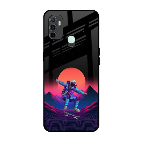 Retro Astronaut Oppo A33 Glass Back Cover Online