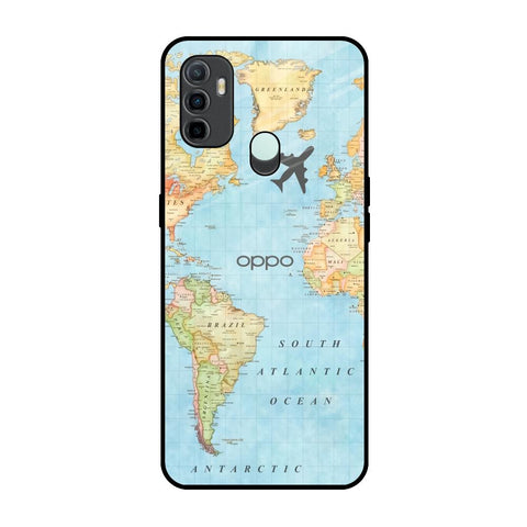 Fly Around The World Oppo A33 Glass Back Cover Online