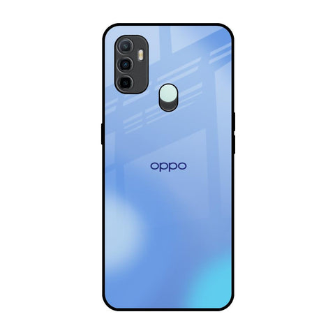 Vibrant Blue Texture Oppo A33 Glass Back Cover Online