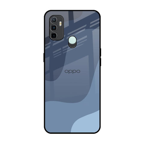 Navy Blue Ombre Oppo A33 Glass Back Cover Online