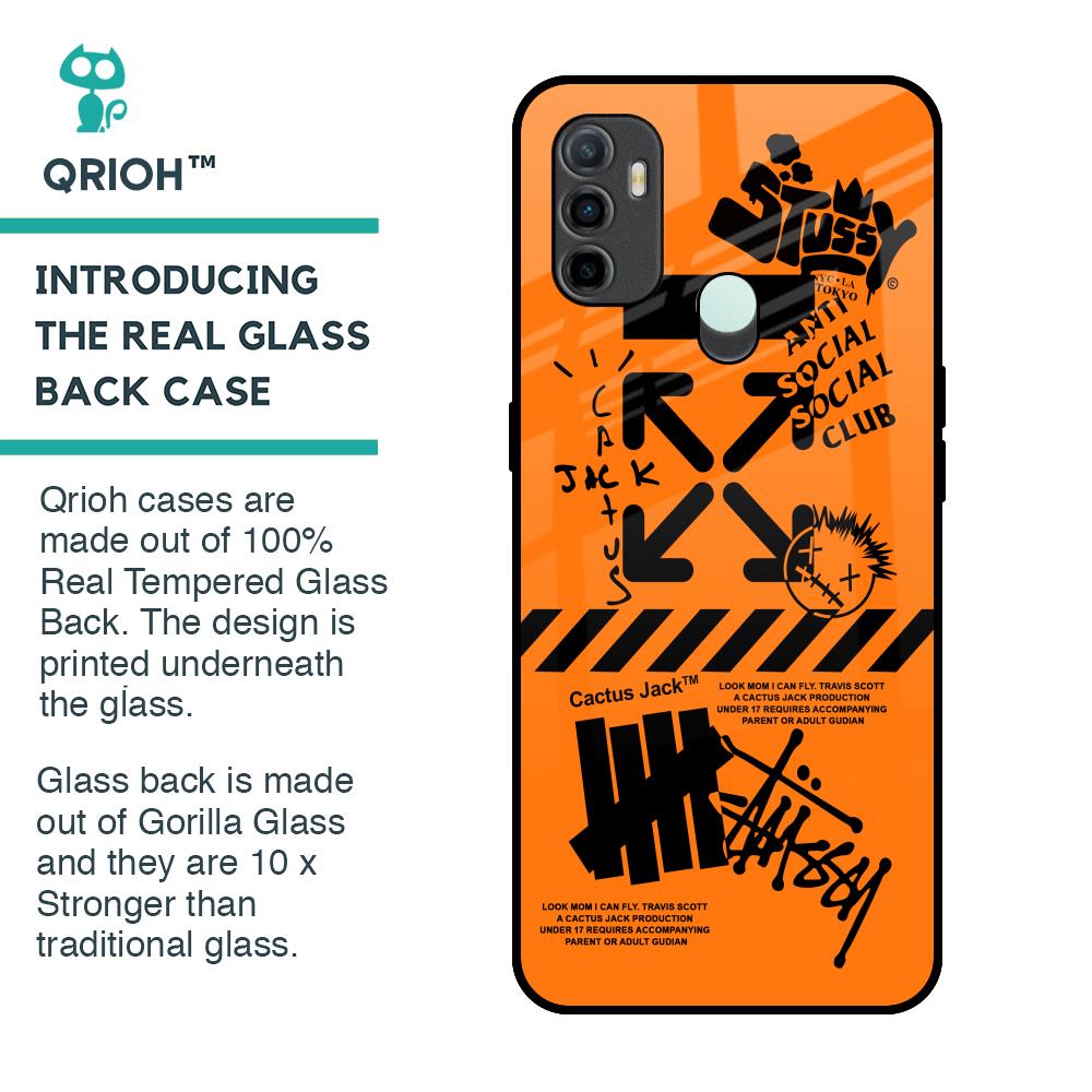 Anti Social Club Glass Case for Oppo A33