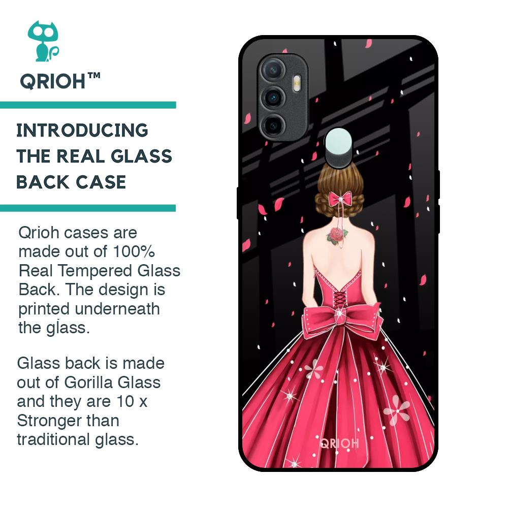 Fashion Princess Glass Case for Oppo A33