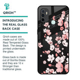 Black Cherry Blossom Glass Case for Oppo A33