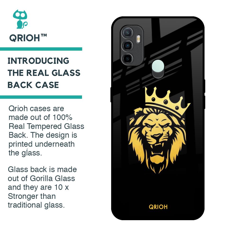 Lion The King Glass Case for Oppo A33