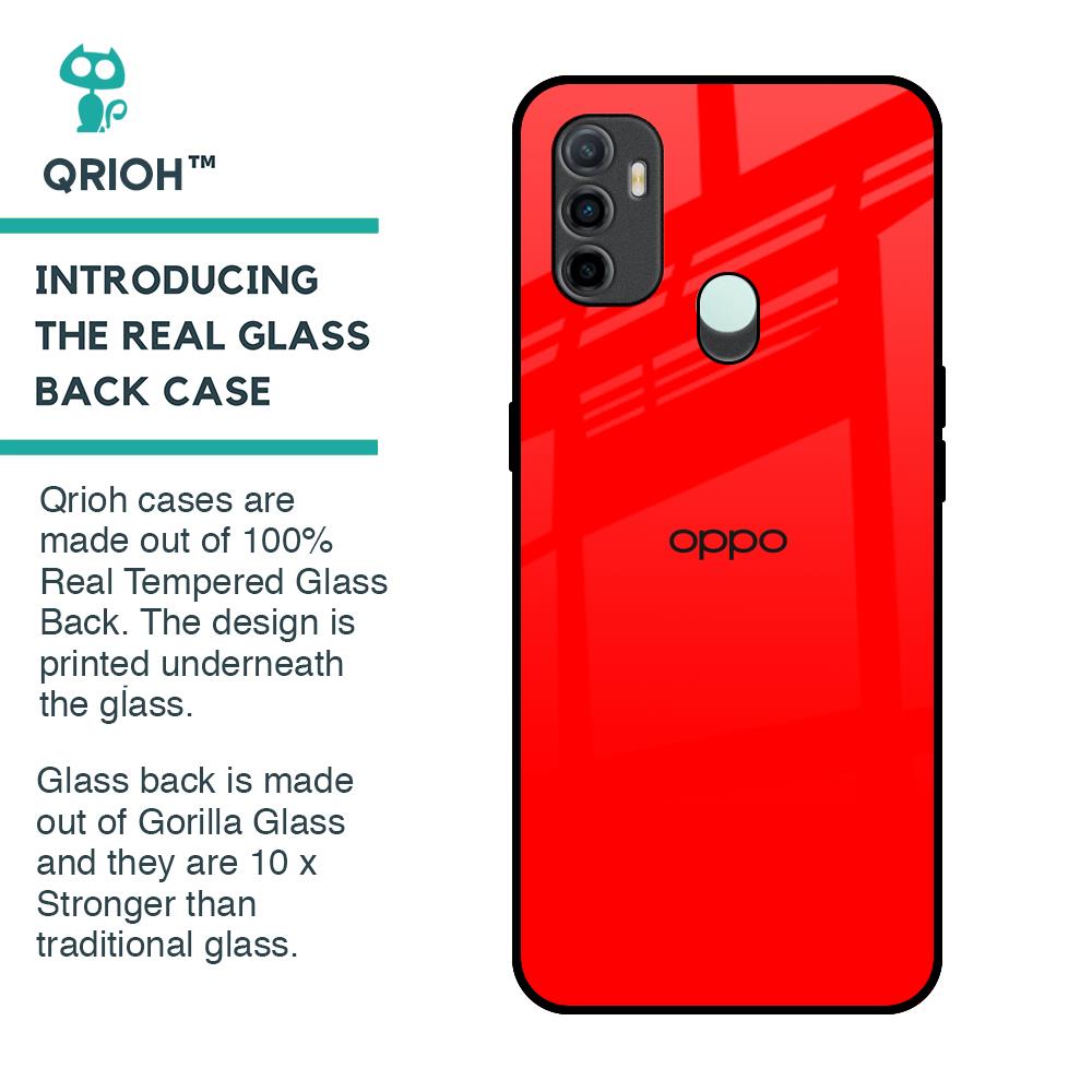 Blood Red Glass Case for Oppo A33