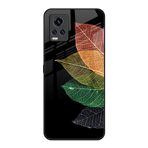 Colorful Leaves Vivo V20 Pro Glass Back Cover Online