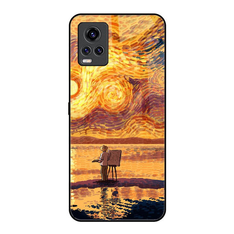 Sunset Vincent Vivo V20 Pro Glass Back Cover Online