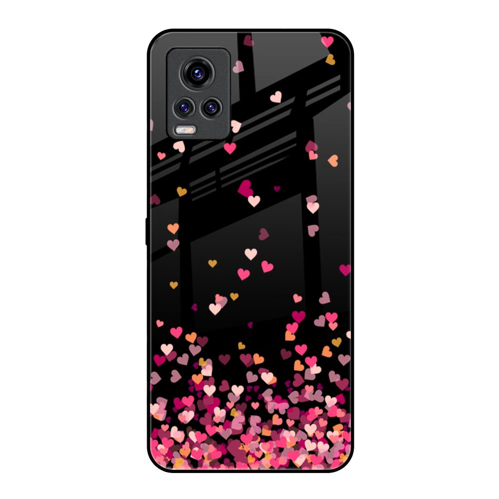 Heart Rain Fall Vivo V20 Pro Glass Back Cover Online