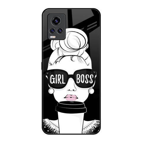Girl Boss Vivo V20 Pro Glass Back Cover Online